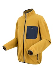 Regatta Yellow Mens Frankie Full Zip Fleece - Image 7 of 7