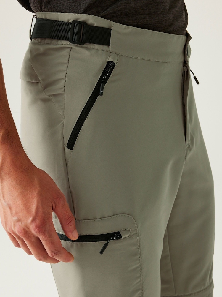 Brun - Pantalon Regatta Leesville II zippé pour homme - Image 4 of 9