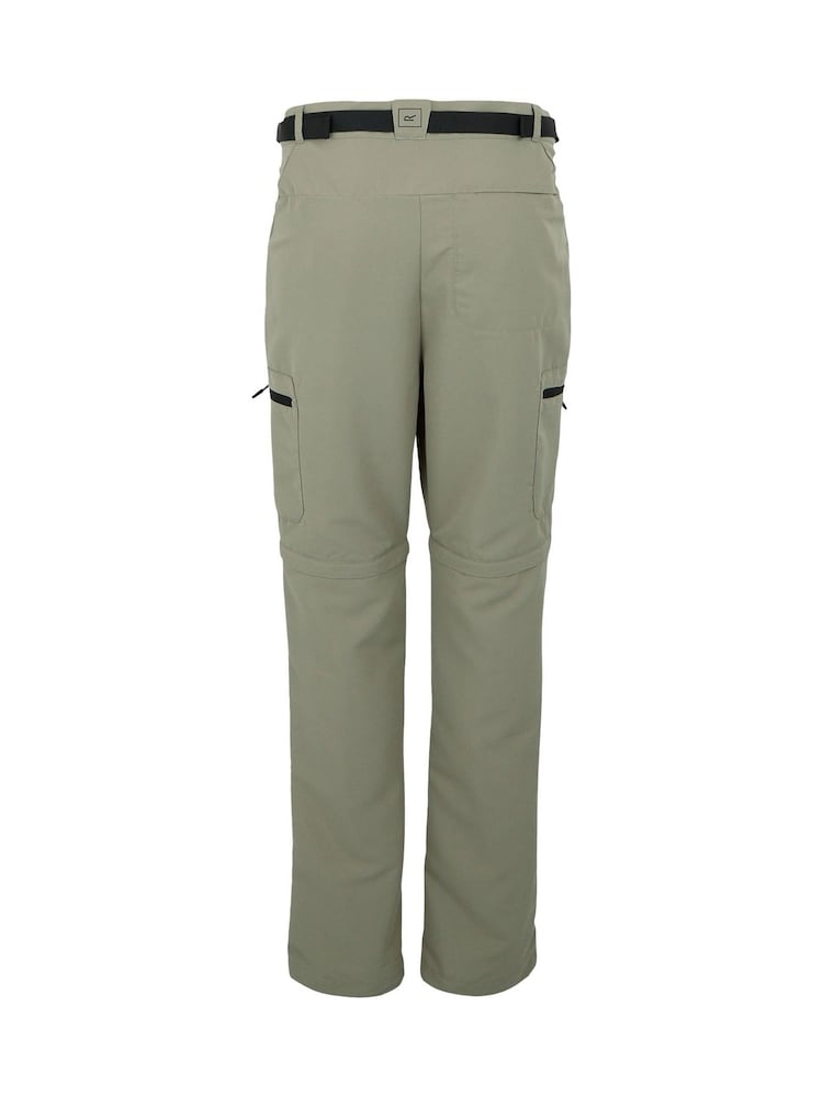 Brun - Pantalon Regatta Leesville II zippé pour homme - Image 8 of 9