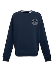 Regatta Blue Mens Nithsdale Crewneck Sweatshirt - Image 5 of 7