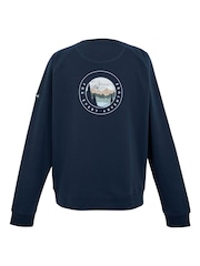 Regatta Blue Mens Nithsdale Crewneck Sweatshirt - Image 6 of 7