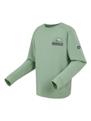 Regatta Green Mens Nithsdale Crewneck Sweatshirt - Image 7 of 7