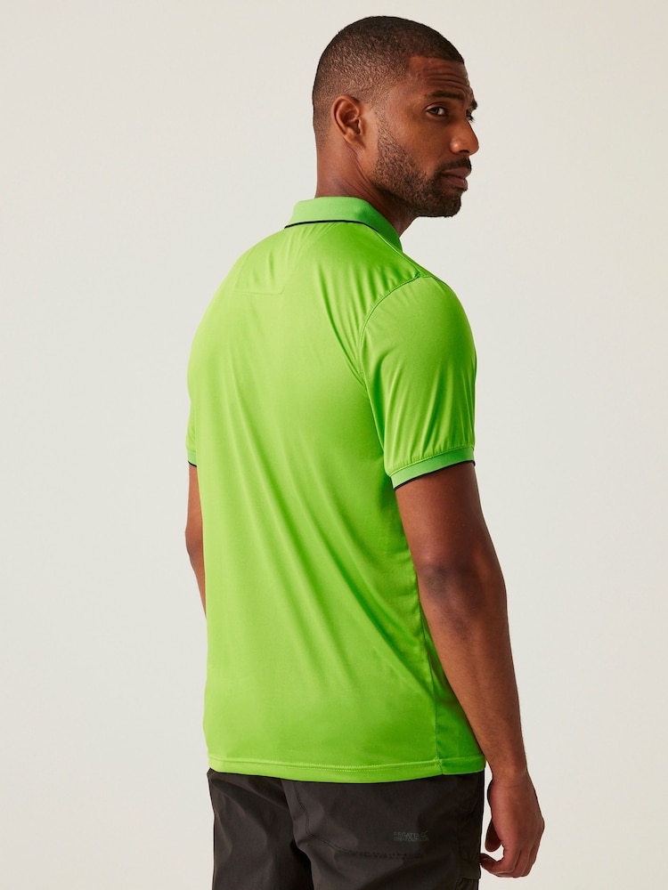 Зеленый - Regatta Mens Remex II Jersey Polo Shirt - Image 2 of 7