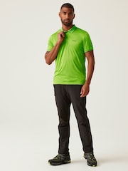 Зеленый - Regatta Mens Remex II Jersey Polo Shirt - Image 3 of 7
