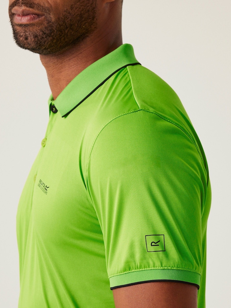 Regatta Green Mens Remex II Jersey Polo Shirt - Image 4 of 7