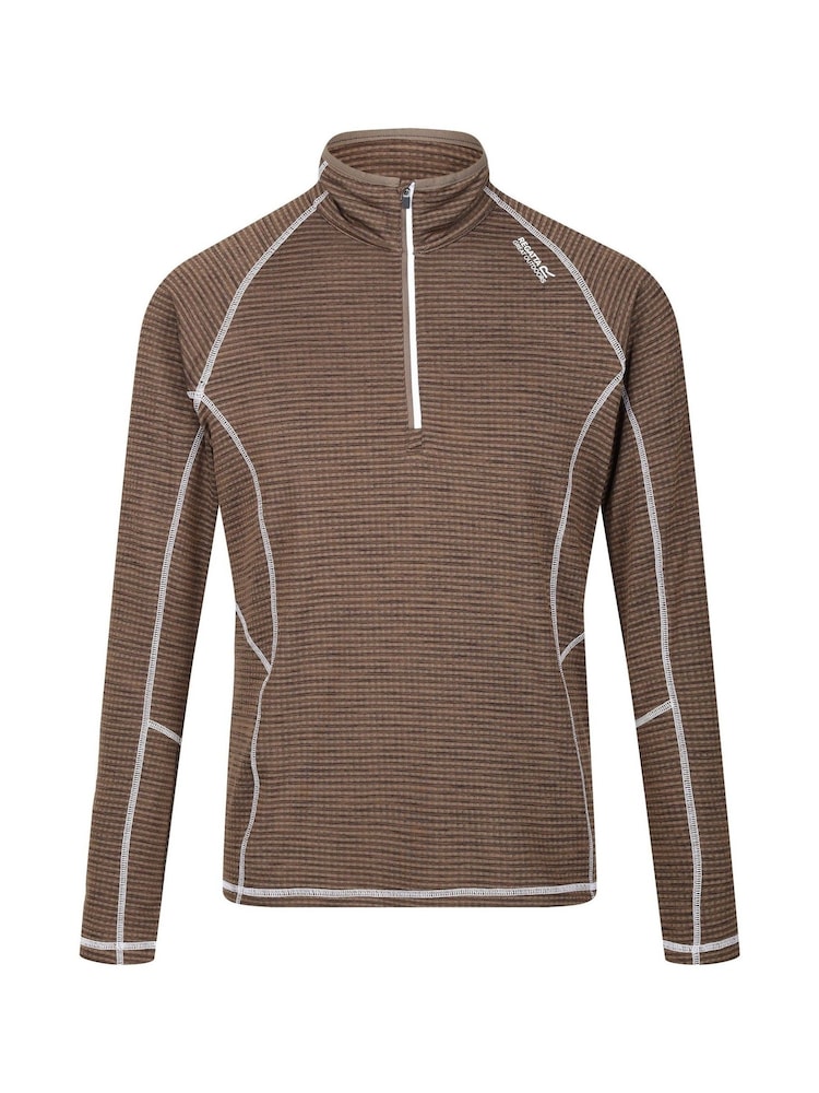Regatta Brown Mens Yonder Half Zip Top - Image 5 of 5