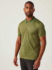 Темно-зеленый - Regatta Mens Remex II Jersey Polo Shirt - Image 1 of 6