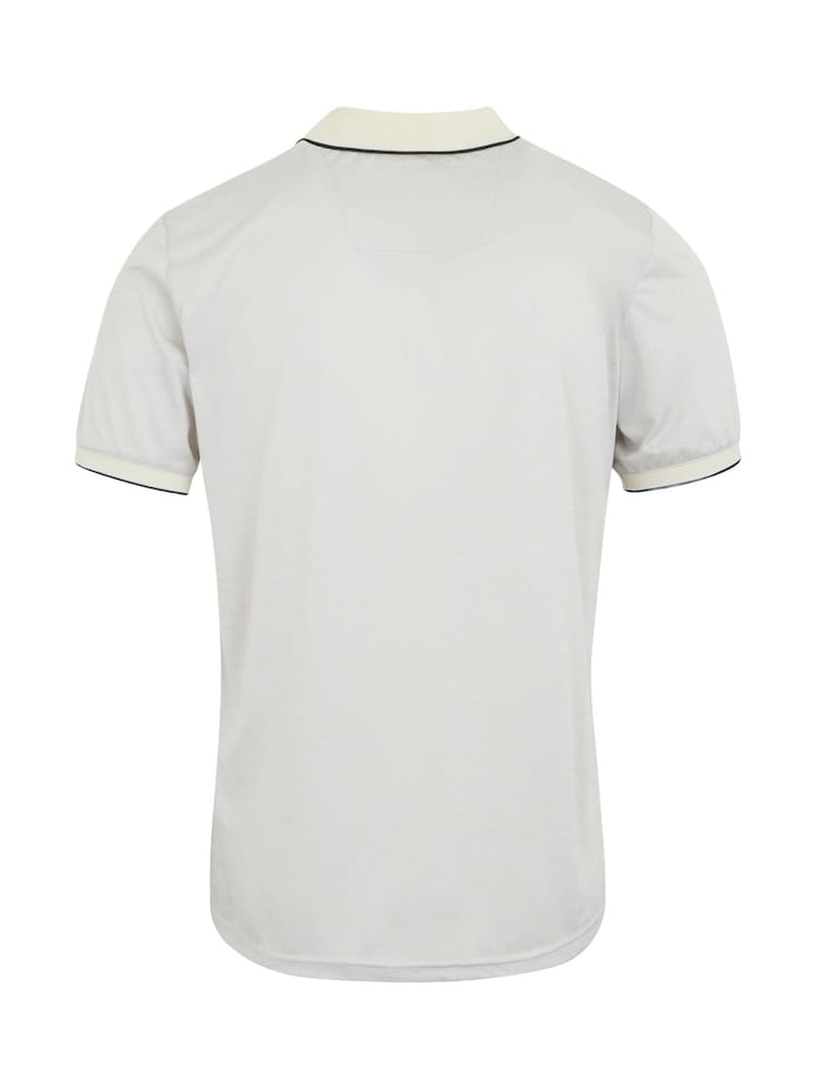Regatta White Mens Remex II Jersey Polo Shirt - Image 6 of 7