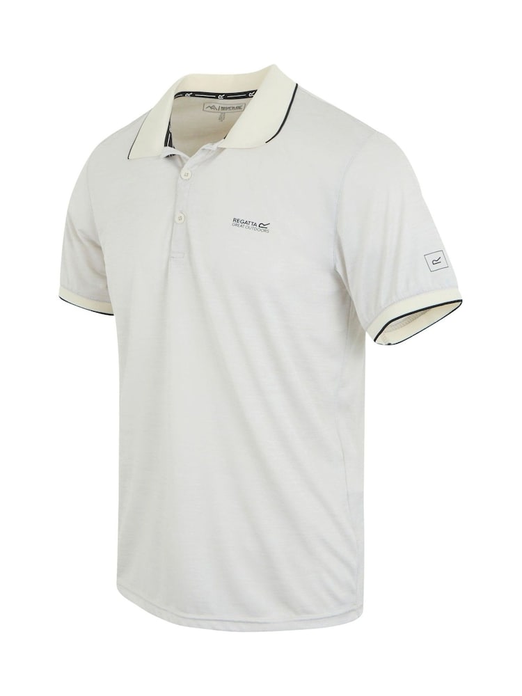 أبيض - Regatta Mens Remex II Jersey Polo Shirt - صورة 7 من 7