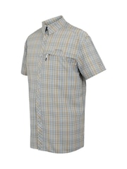 Regatta Blue/Orange Mens Travel Packaway Short Sleeve Shirt - Image 7 of 7