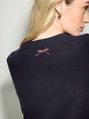 Navy Rainbow Sparkle Tree Christmas Jumper - Image 4 of 9