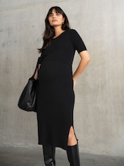 Seraphine Maternity Blue Layered Dress - Image 1 of 6