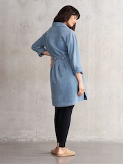 Seraphine Maternity Chambray Blue 100% Cotton Dress - Image 4 of 6