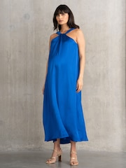 Seraphine Maternity Blue Reversible Dress - Image 1 of 6