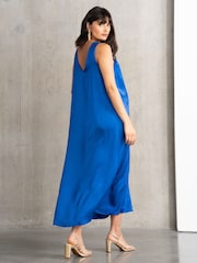 Seraphine Maternity Blue Reversible Dress - Image 2 of 6