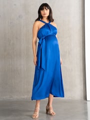 Seraphine Maternity Blue Reversible Dress - Image 4 of 6