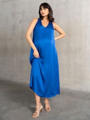 Seraphine Maternity Blue Reversible Dress - Image 6 of 6
