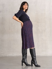 Seraphine Maternity Blue Dress with Topper - Image 2 of 6