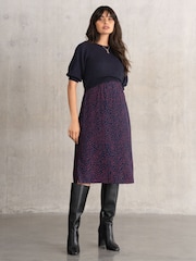 Seraphine Maternity Blue Dress with Topper - Image 3 of 6
