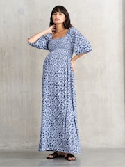 Seraphine Maternity v Maxi Dress - Image 1 of 4