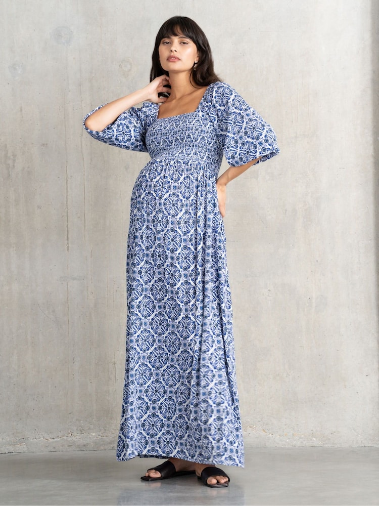 Seraphine Maternity v Maxi Dress - Image 1 of 4