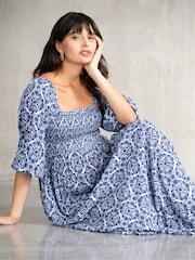 Seraphine Maternity v Maxi Dress - Image 2 of 4