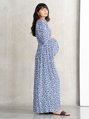 Seraphine Maternity v Maxi Dress - Image 3 of 4