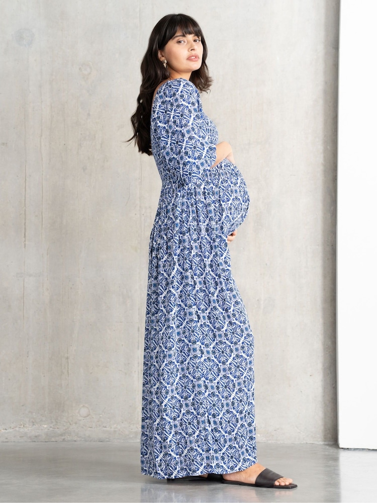 Seraphine Maternity v Maxi Dress - Image 3 of 4
