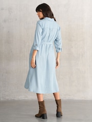 Seraphine Maternity Blue Shirt Dress - Image 4 of 6