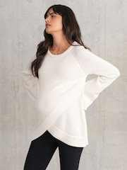 Seraphine Cream Nursing 100% Cotton Jumper - Image 1 of 5