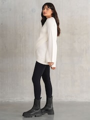 Seraphine Cream Nursing 100% Cotton Jumper - Image 3 of 5
