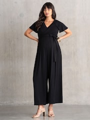 Seraphine Maternity Black Jumpsuit - Imagen 2 de 8
