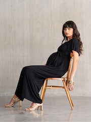 Seraphine Maternity Black Jumpsuit - Imagen 3 de 8