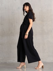 Seraphine Maternity Black Jumpsuit - Imagen 4 de 8