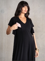 Seraphine Maternity Black Jumpsuit - Imagen 7 de 8