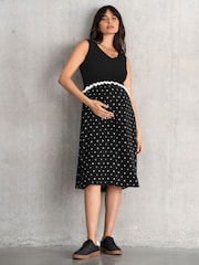 Seraphine Maternity Black Dress - Image 1 of 7