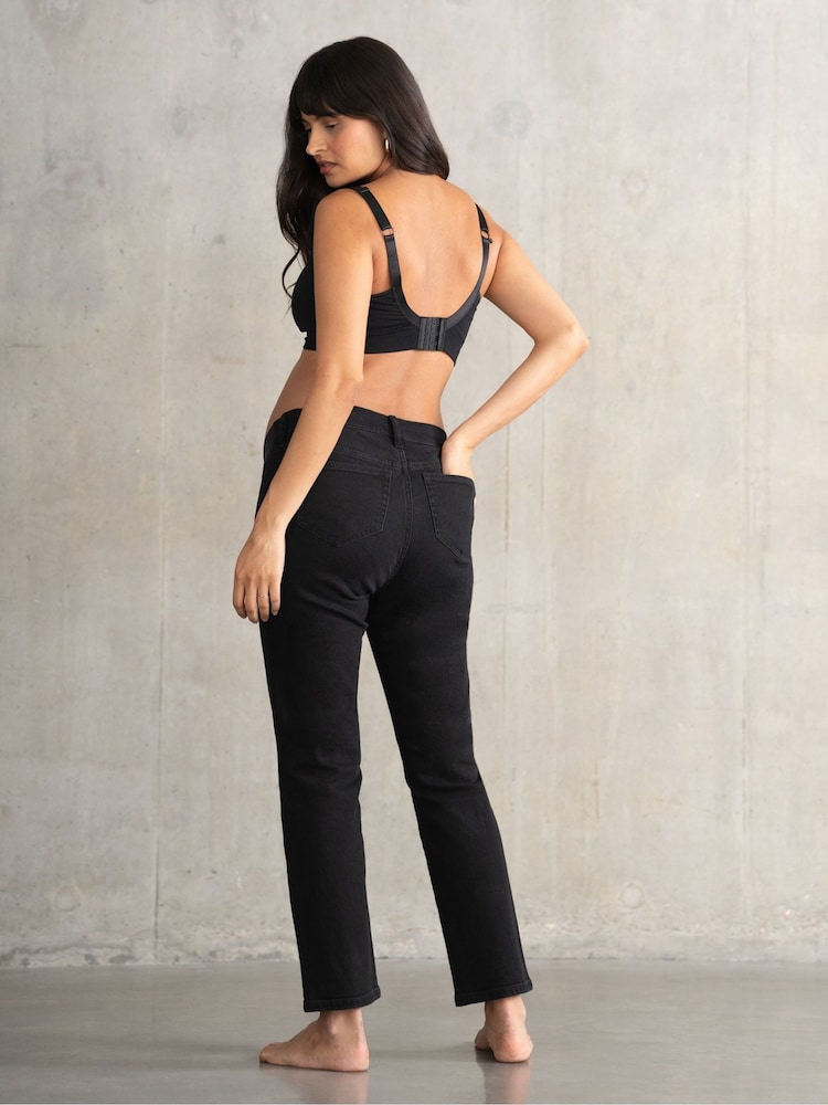 Seraphine Slim Underbump Black Jeans - Image 2 of 5