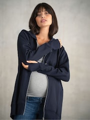 أزرق ـ سترة هودي للحوامل من Seraphine - صورة 2 من 5