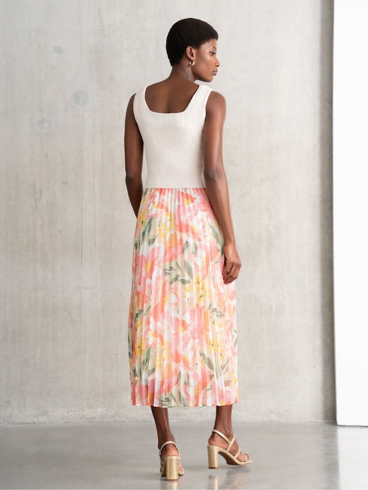 Seraphine Maternity Cream Dress with Topper - Image 2 of 6