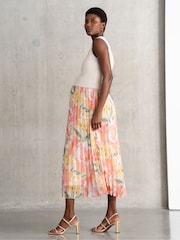 Seraphine Maternity Cream Dress with Topper - Image 5 of 6
