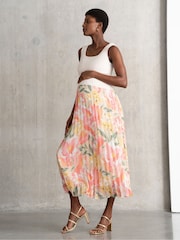 Seraphine Maternity Cream Dress with Topper - Image 6 of 6