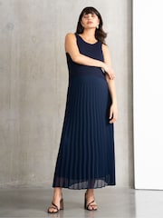 Seraphine Maternity Blue Dress with Topper - Image 1 of 5
