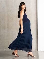 Seraphine Maternity Blue Dress with Topper - Image 2 of 5