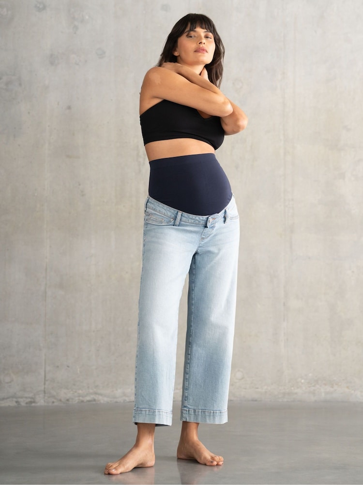 Seraphine Blue Overbump Skinny Jeans - Image 1 of 2