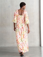 Seraphine Yellow Floral Maternity Dress - Image 3 of 4