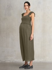 Seraphine Maternity Green Jumpsuit - Imagen 2 de 5