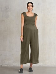 Seraphine Maternity Green Jumpsuit - Imagen 4 de 5