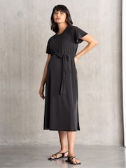 Seraphine Maternity Black T-Shirt Dress - Image 3 of 4