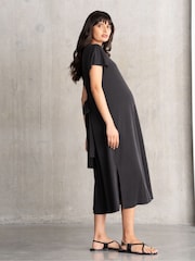 Seraphine Maternity Black T-Shirt Dress - Image 4 of 4