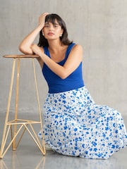 Seraphine Blue Maternity Dress with Topper - Image 3 of 6